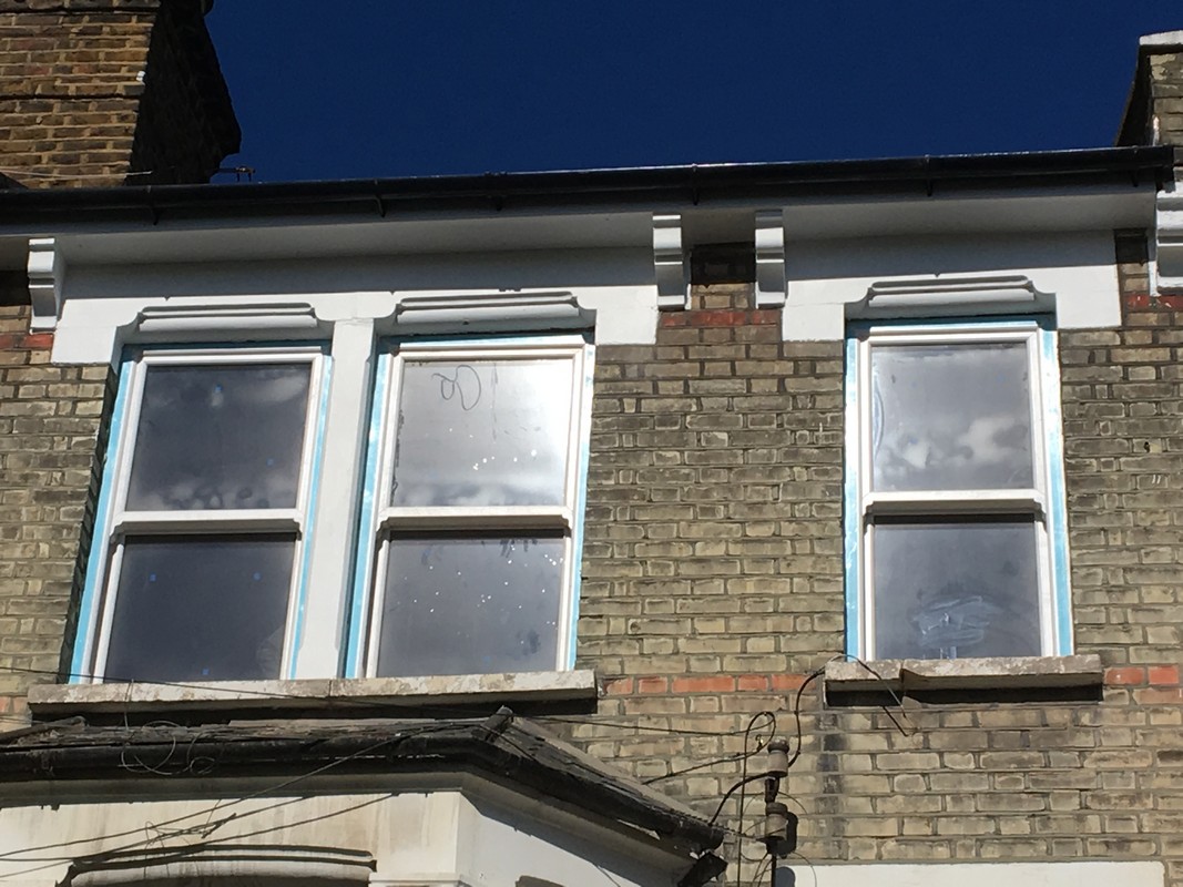 New uPVC sash windows fitted on Victorian terrace in Merton